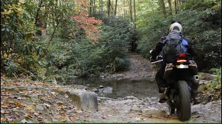 Tenere 700 on Hurricane Creek                                 Western North Carolina