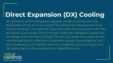 Direct Expansion DX Cooling - Value Controls Glossary of HVAC terms