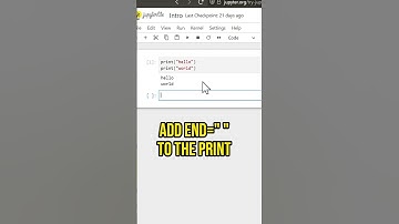 How to print without newline in Python? #shorts #pythonprogramming #python #coding