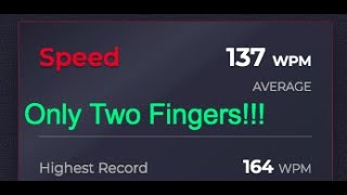 How to TYPE FASTER - 2 Fingers!! screenshot 4