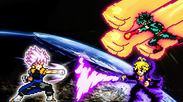 Gogetto MUI VS Deku OP (all form) & Meliodas TP OP (all form) in Jump Force Mugen