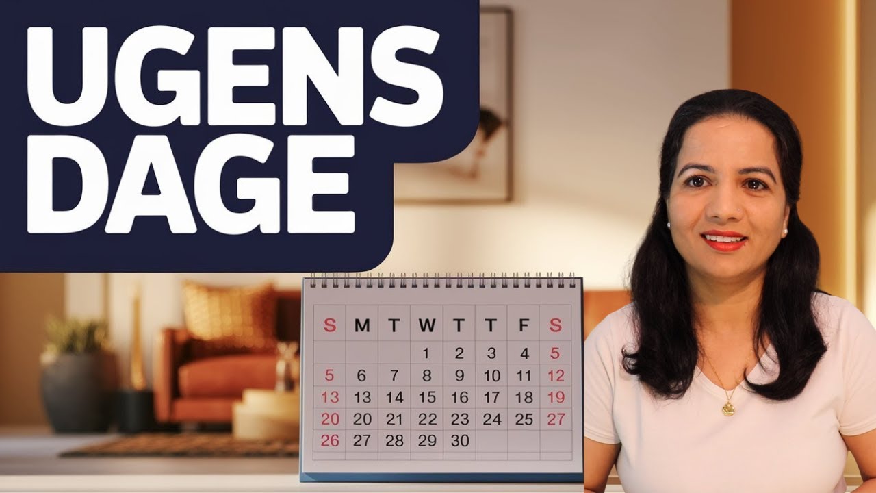 Ugens dage | Days Of The Week in danish| Explained in Hindi