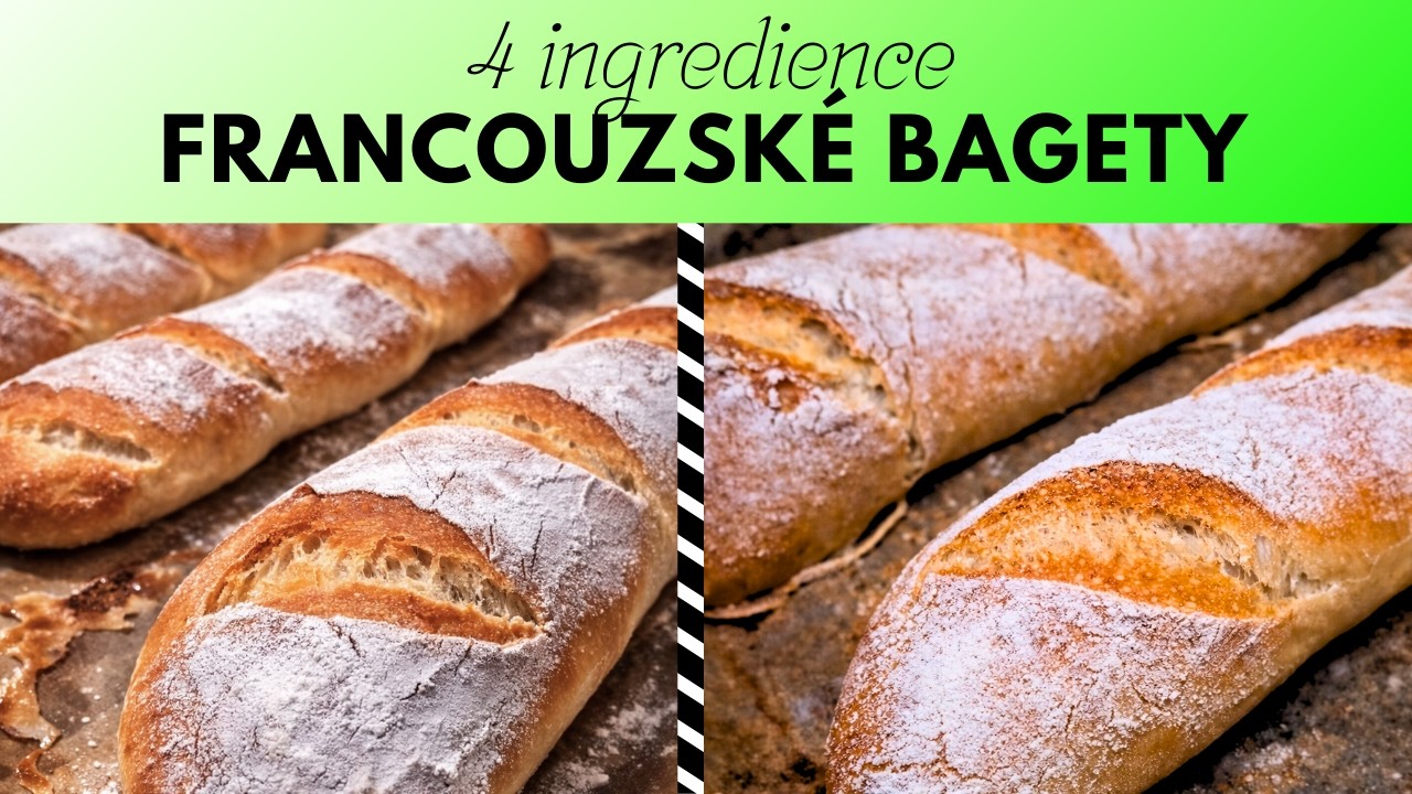 🥖 Domácí francouzské bagety | křupavé zvenku, nadýchané uvnitř
