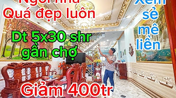 nhà đẹp quá mê diện tích 5 x 30 shr 1 trệt 1 lầu 3p 3wc nhà hướng Bắc gần chợ gần trường học