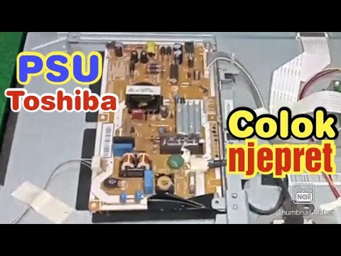 Cara memperbaiki led tv Toshiba konslet di colokin langsung ngjeglek MCB listriknya
