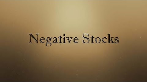 negative stocks