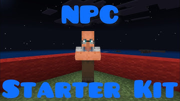 How to make NPC Starter Kits in Minecraft Bedrock.