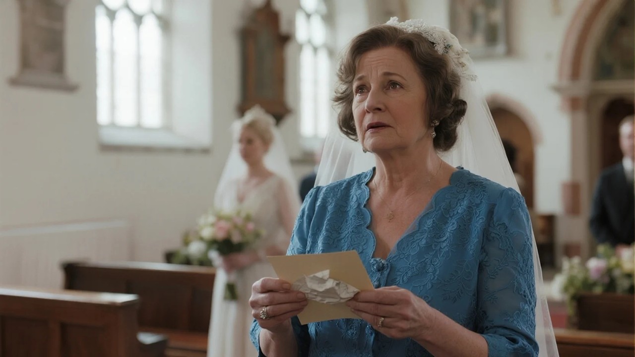 En el altar mi nieta sonrió—pero en su ramo había un mensaje “Abuela, ayúdame”