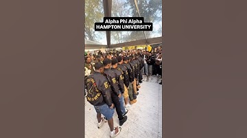 The Gamma Iota chapter of Alpha Phi Alpha @ Hampton University 🧊🦍⚫️🟡