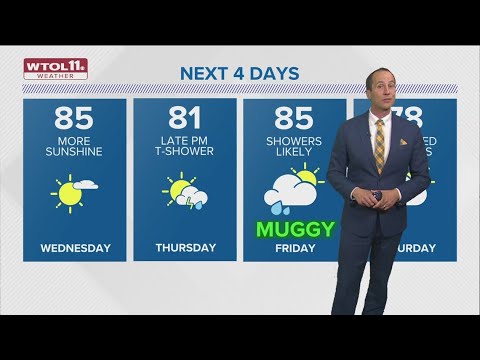 Cool, dry Wednesday; late-week showers possible | WTOL 11 Weather - YouTube