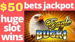 EAGLE BUCKS EPIC WIN BIGGEST JACKPOTS PLAYING $50 SPINS AND WINNING BEST EAGLE BUCKS SLOT HANDPAYS screenshot 5