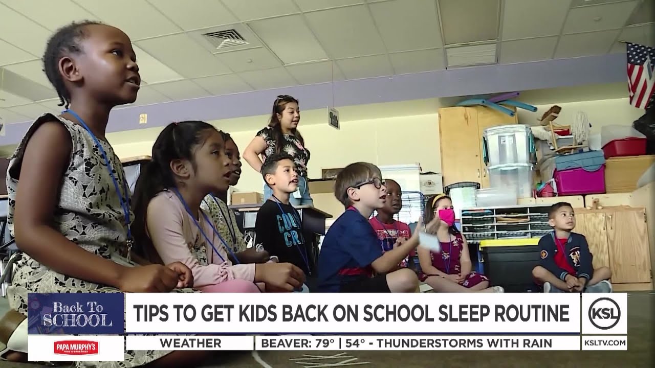 Tips to get kids back on school sleep schedule - YouTube