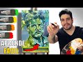 COMO pintar RETRATOS de COLORES - Pedro Pascal