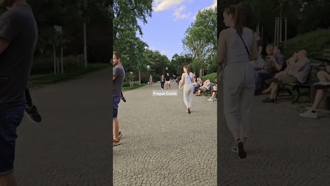 Watching the sunset with a view to Prague Castle 