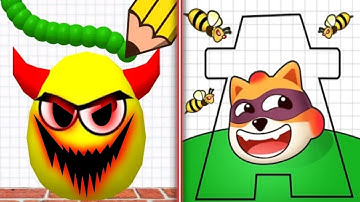 Draw to Smash VS Save The Dog - All Levels SpeedRun Gameplay Ep1