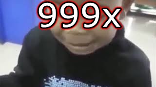 Auto tune and kid crying 999x speed meme