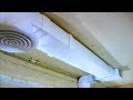 Вытяжка и вентиляция с обратным клапаном под натяжным потолком