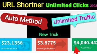 Earn $30 per day | Url shortener unlimited trick 2023 | Best link shortener without captcha