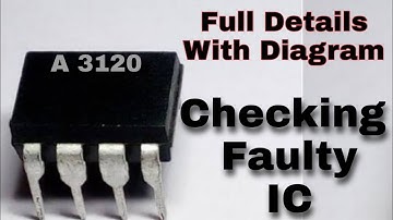 #EP-219 A3120 IC Details using Datasheet,, Checking Procedure Of faulty IC. (IGBT Driver IC)