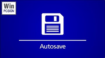 Never lost your work again! - WinPCSIGN Auto save