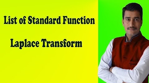 VTU Engineering Maths 2 list of Laplace transform standard functions by easy maths easy tricks