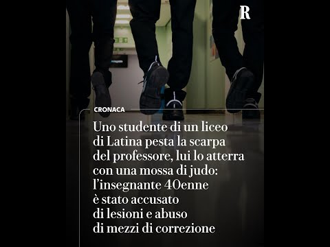 Video Pesta una scarpa al professore e lui lo stende con una mossa di judo: via allinchiesta