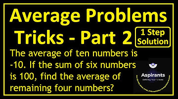 Average Problems Amazing Trick | Part 2 | Math Tricks | Quantitative Reasoning | Aspirants of Future