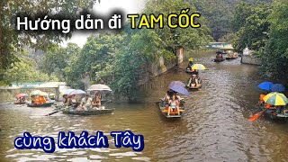 Du khách Tây (khách nước ngoài) đổ xô về thăm quan du lịch Tam Cốc cực đẹp ở Ninh Bình