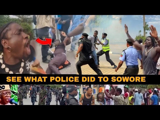 BREAKING! SEE WHAT POLICE DID TO SOWORE AFTER TINUBU SPEECH - day 2 vdm protest in Abuja 