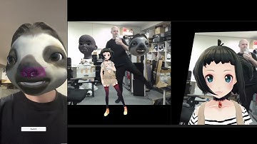 Combining body tracking and remote face tracking using ARKit