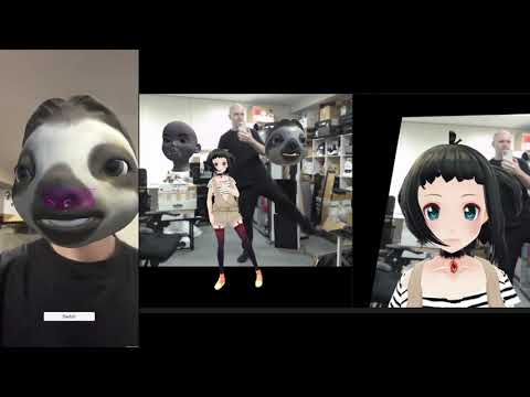 Combining body tracking and remote face tracking using ARKit