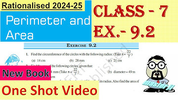 Ex. 9.2 Class 7 Maths Chapter 9 (Perimeter and Area)