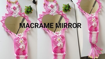 Macrame mirror🪞|| craftcord ||  #viral #trending  #macrametutorial #artandcraft