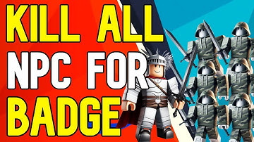 How To Make Kill All NPC Badge Roblox Studio Tutorial