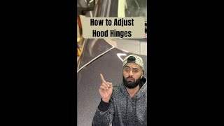 How to adjust hood hinges in one minute