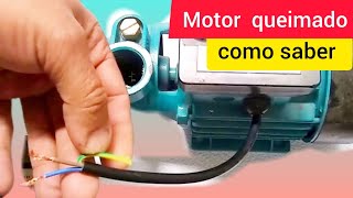 Como identificar um motor monofásico quando está queimado