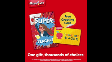 One4all Thank You Teacher 2025 V2