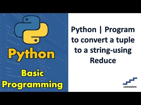 Python | Program to convert a tuple to a string-using Reduce