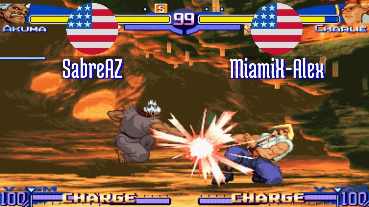 FT5 @sfa3: SabreAZ (US) vs MiamiX-Alex (US) [Street Fighter Alpha 3 Fightcade] Dec 16