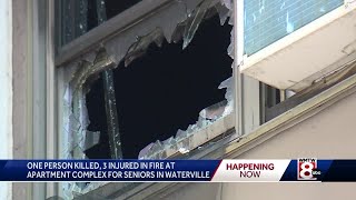 1 dead, 48 displaced in Waterville fire