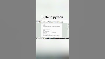 tuple in python #tuple #python #pythonprogramming #pythontutorial #pythonprojects #pythonstatus
