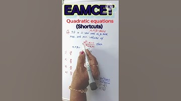 #Shorts EAMCET Quadratic equations with amazing Tips MATHS SUPER TIPS AND TRICKS -BY LAKSHMI