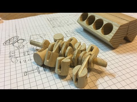 How To Make a Mini Wooden Supercharged V8 Engine (Part 1)