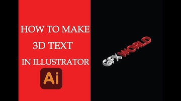 How to make 3D text in Adobe Illustrator within 5 minutes