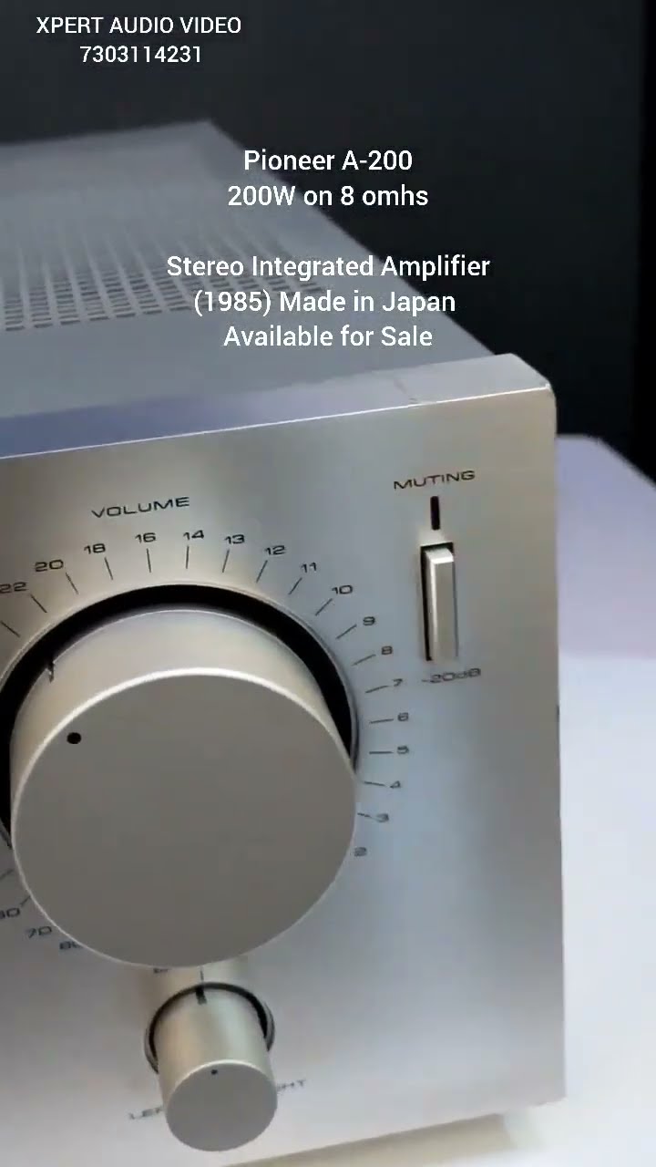 アンプ PIONEER STEREO AMPLIFIER MODEL A-200 PIONEER A-200 – Vintage Audiomarket