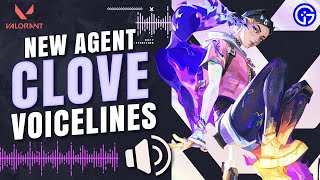 New Agent CLOVE Voice Lines in Valorant🔥CLOVE Voicelines and Acting Compilation