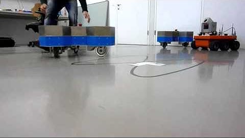 Trajectory tracking control of a robot with a standard wheel and a Swedish wheel