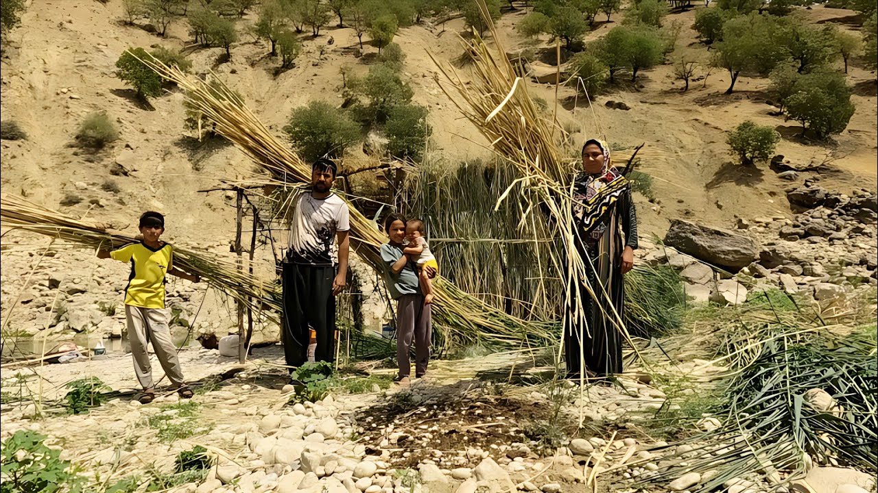 Борьба кочевой семьи на горной реке в Иране | Когда любовь, выживание и природа объединяются