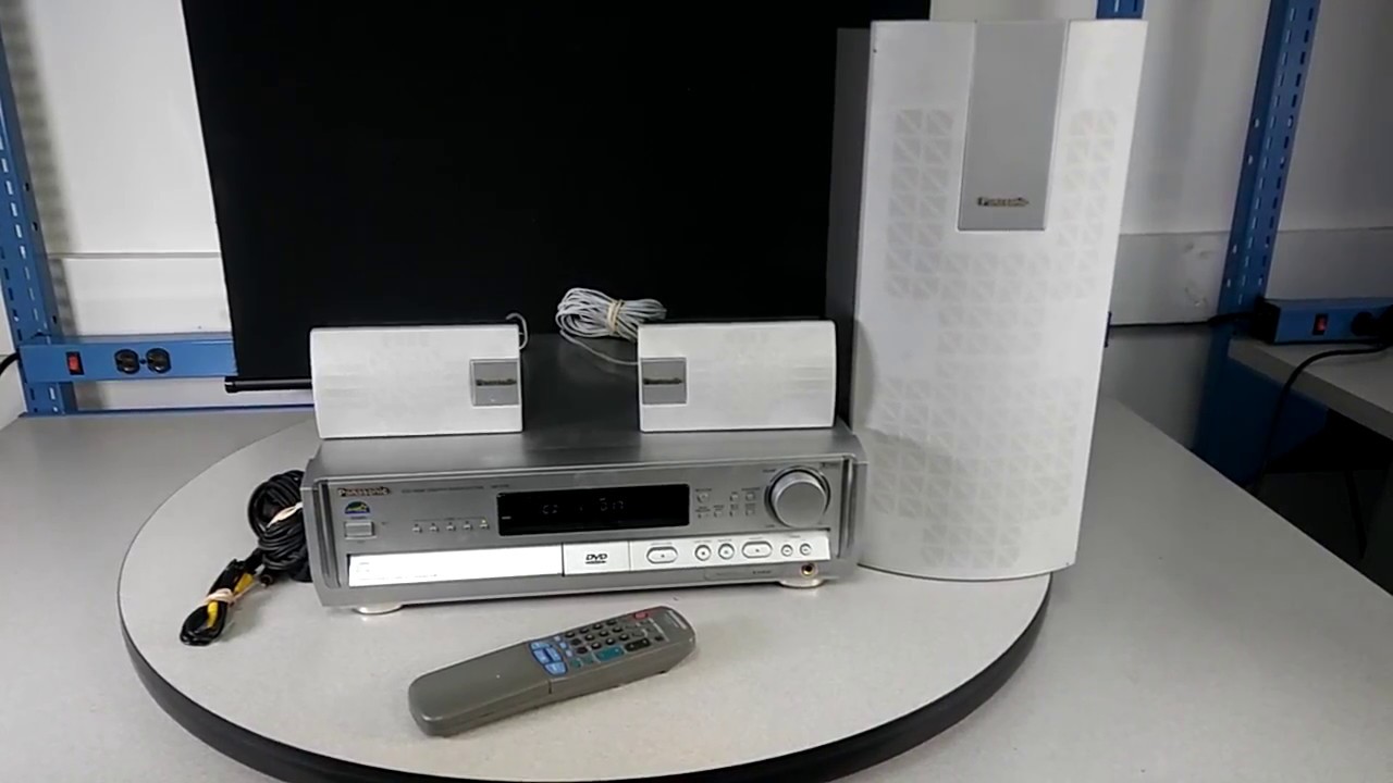 Panasonic Home Theater Sound System SAHT80 with 6 Speakers YouTube