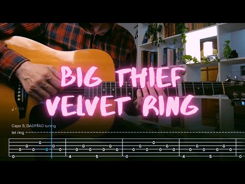 Velvet Ring Big Thief Сover / Guitar Tab / Lesson / Tutorial